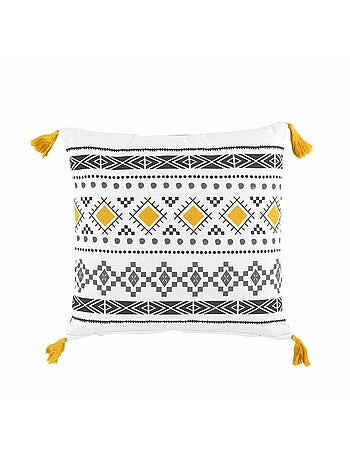 Coussin 40 x 40 cm Talismania blanc