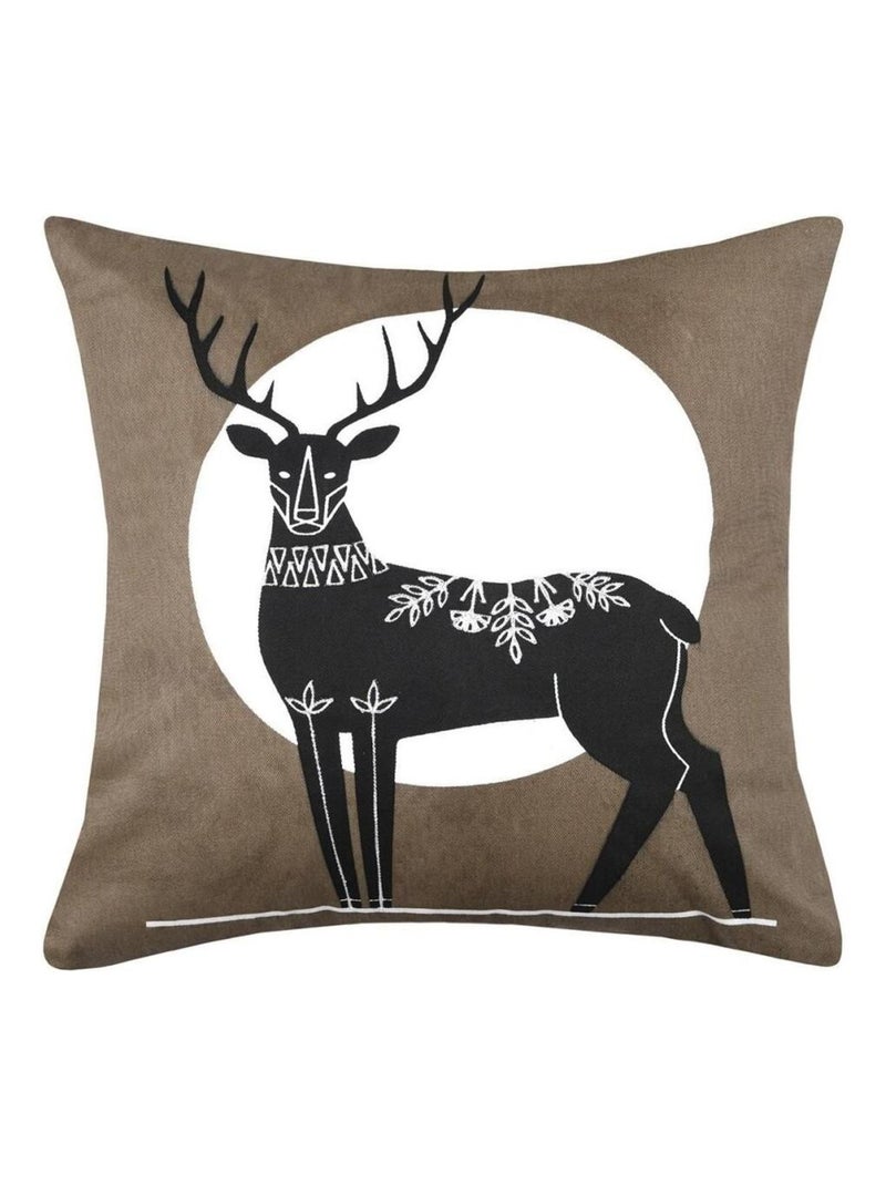 Coussin 40x40 cm Estrella taupe coton Beige - Kiabi