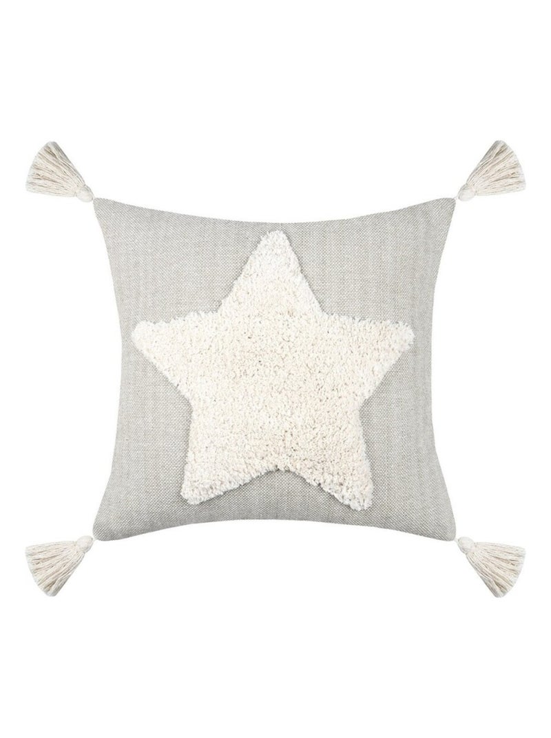 Coussin 40x40 cm Hayden ficelle coton Gris - Kiabi