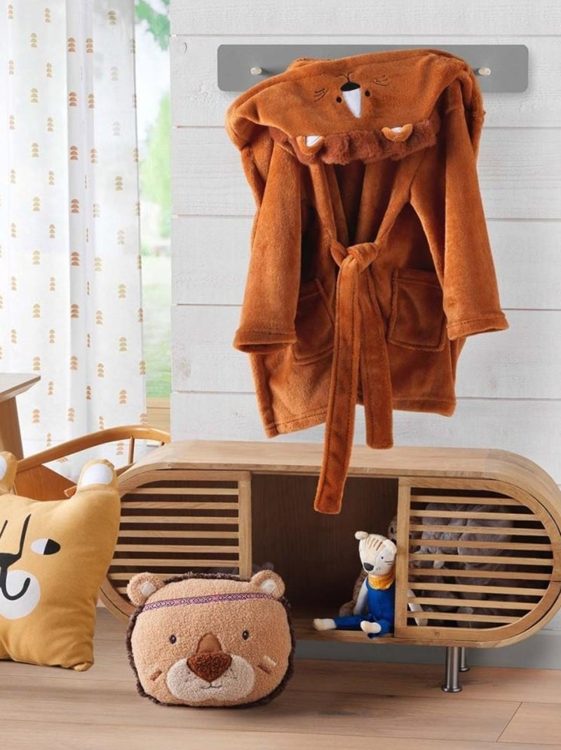 Coussin 40x40 cm Lionceau coton Jaune - Kiabi