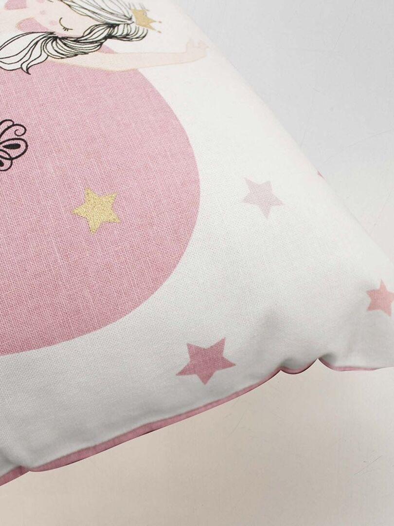Coussin 40x40 cm métallisé Petite étoile coton Rose - Kiabi