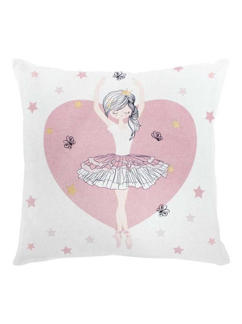Coussin 40x40 cm métallisé Petite étoile coton Rose - Kiabi