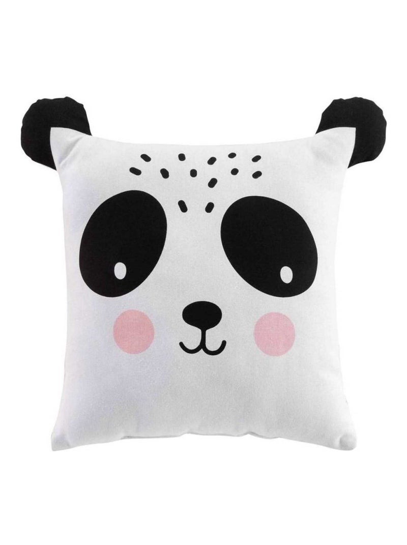 Coussin 40x40 cm Petit Panda coton Blanc - Kiabi