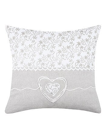 Coussin 40x40 cm Sophie naturel coton