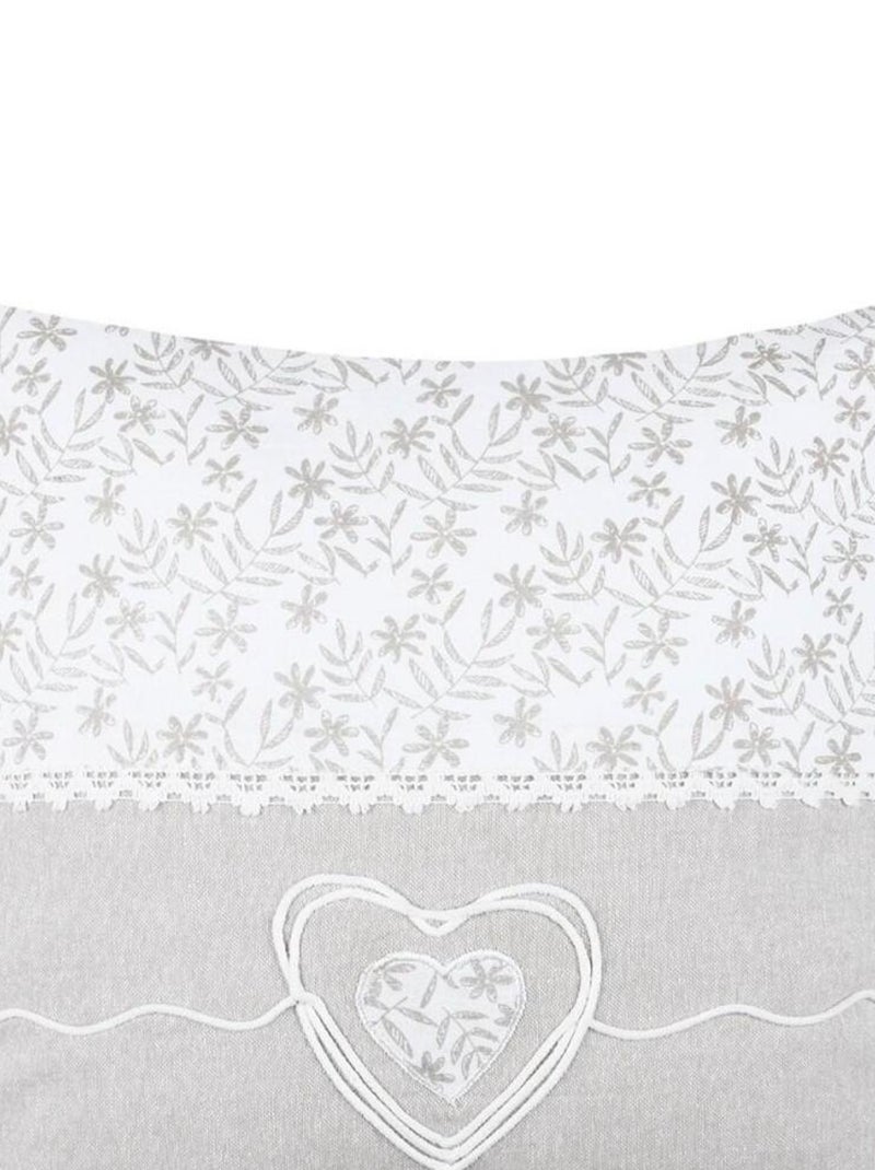 Coussin 40x40 cm Sophie naturel coton Blanc - Kiabi