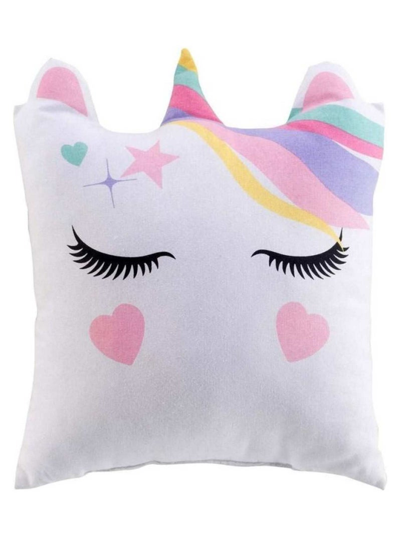 Coussin 40x40 cm Zoelie coton Blanc - Kiabi