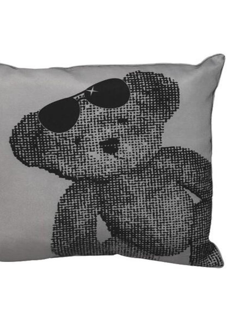 Coussin 40x40 LULU BEAR GRIS Multicolore - Kiabi