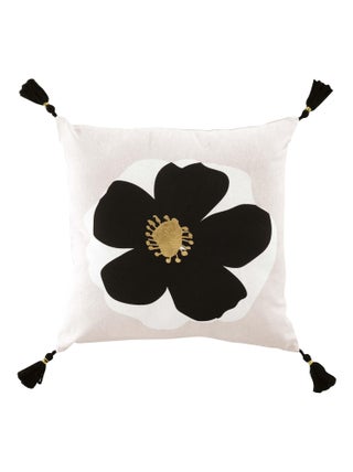 Coussin 45 x 45 cm Issey fleur or