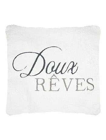 Coussin 45 x 45 cm sherpa doux reves
