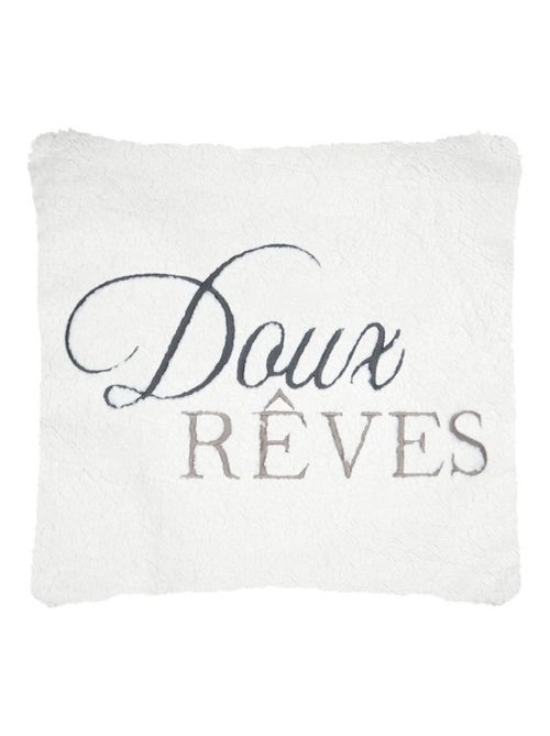 Coussin 45 x 45 cm sherpa doux reves - Kiabi Coussin 45 x 45 cm sherpa doux reves - Kiabi