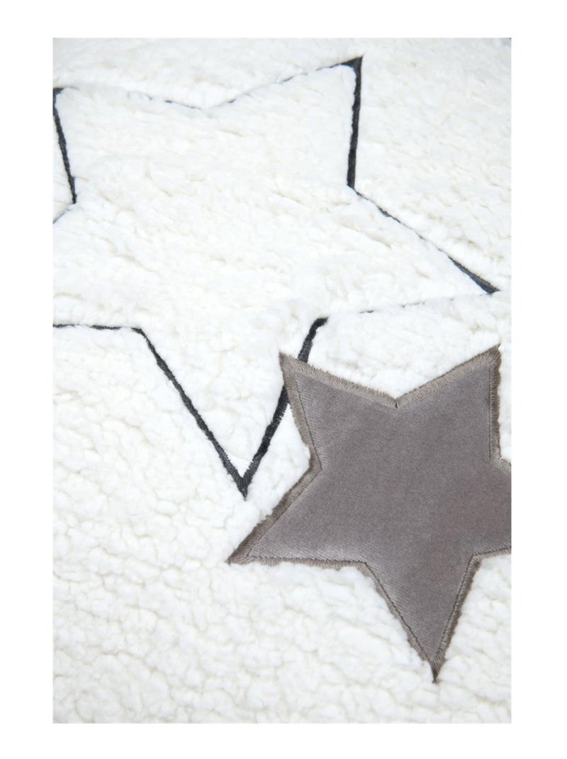 Coussin 45 x 45 cm sherpa doux reves Blanc - Kiabi