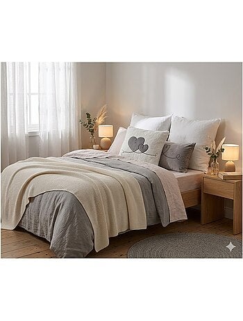 Coussin 45 x 45 cm sherpa doux reves