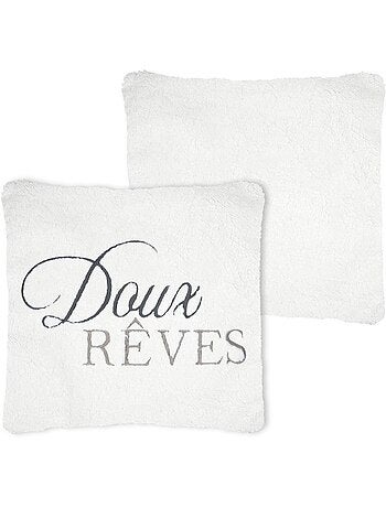 Coussin 45 x 45 cm sherpa doux reves