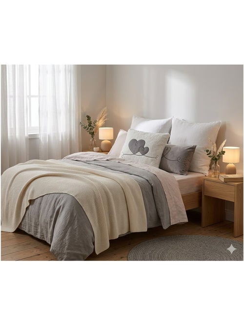 Coussin 45 x 45 cm sherpa doux reves - Kiabi Coussin 45 x 45 cm sherpa doux reves - Kiabi