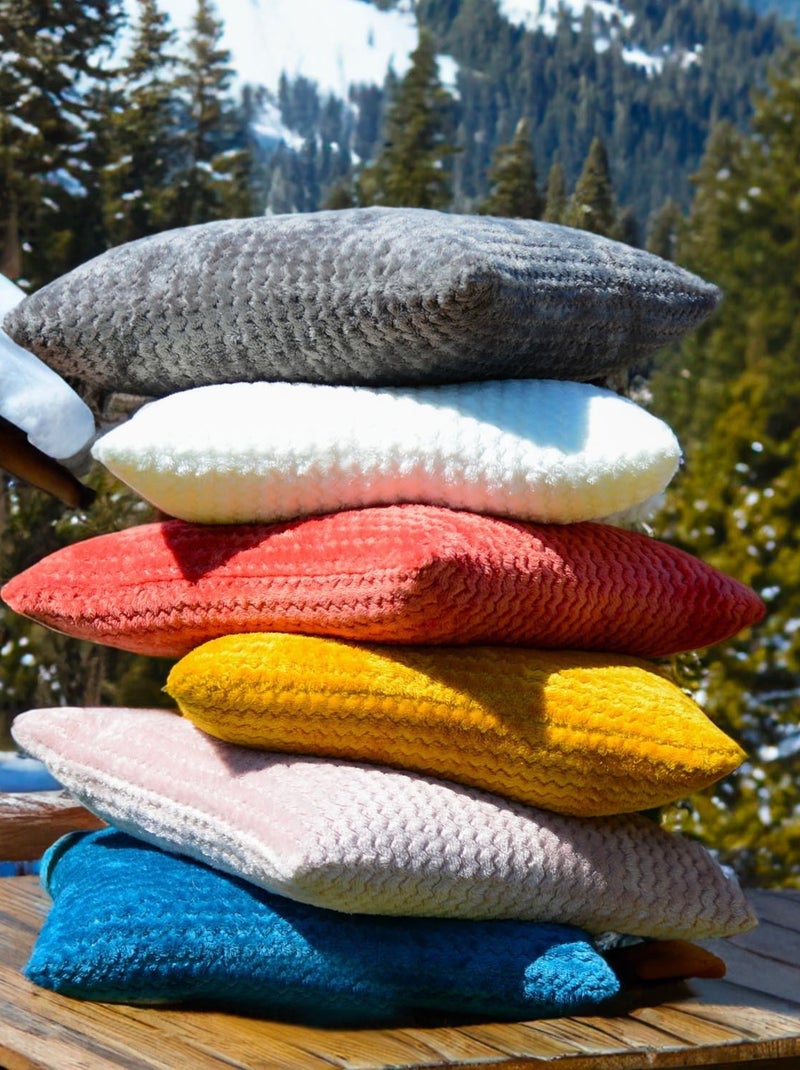 Coussin 45x45 cm COCOONING, par Soleil d'Ocre Gris - Kiabi