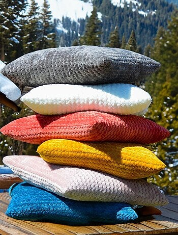 Coussin 45x45 cm COCOONING, par Soleil d'Ocre