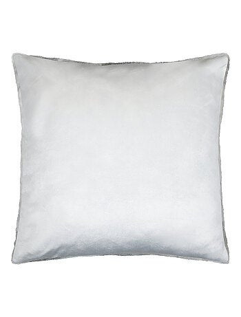 Coussin à carreaux écossais en imitation fourrure