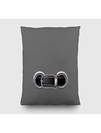 Coussin a motif point et ficèle - 45 cm x 45 cm