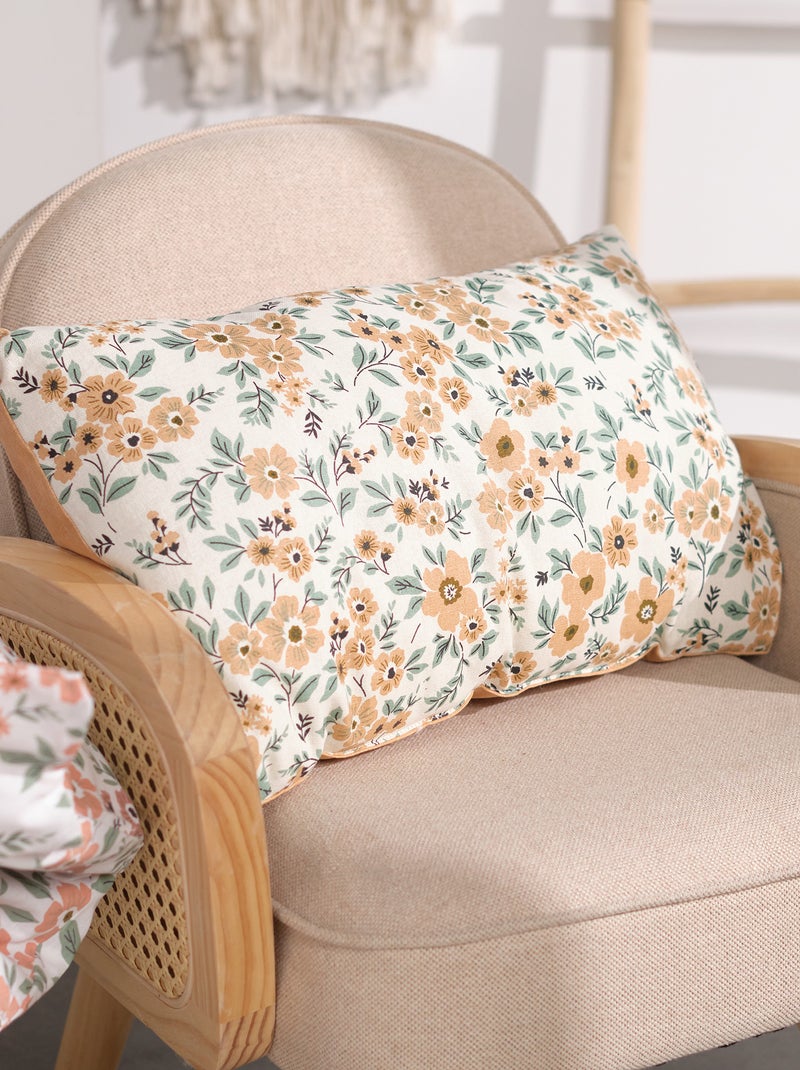 Coussin à motifs 'fleuris' Rose - Kiabi