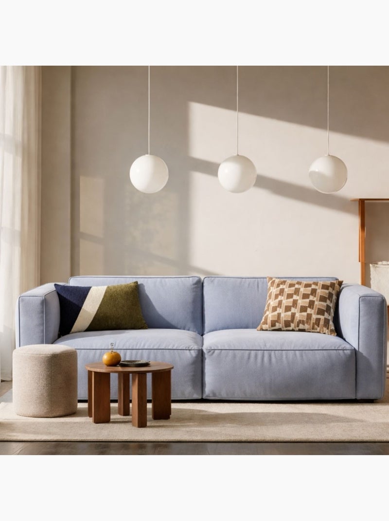 Coussin à motifs géométriques en velours jacquard 40x40cm Marron - Kiabi