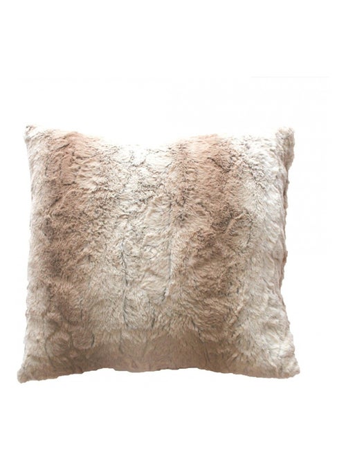 Coussin a poil doux 40 x 40 cm siberie naturel - Kiabi