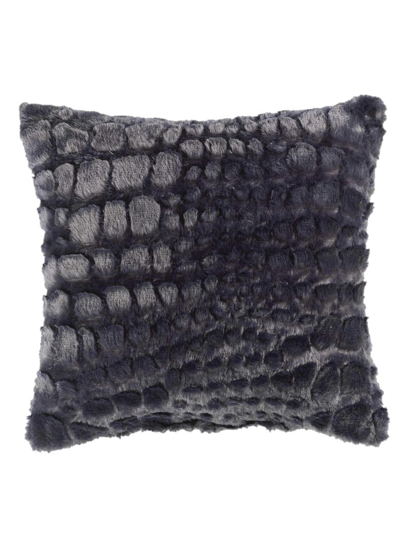 Coussin a poil doux collection Symba Bleu - Kiabi