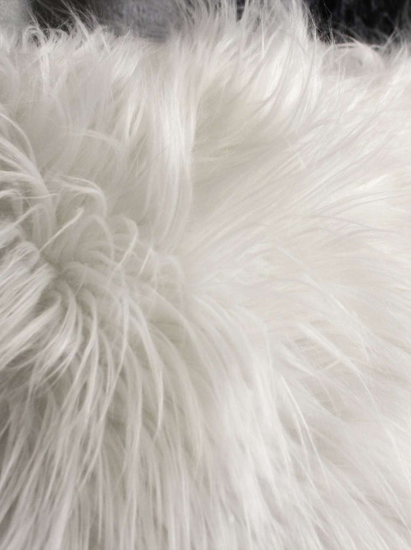 Coussin à poils longs EPICÉA Blanc - Kiabi