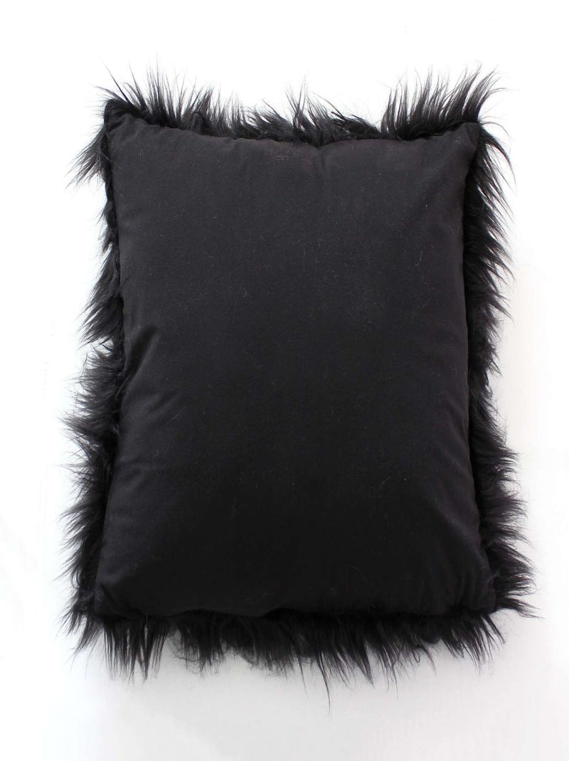 Coussin à poils longs EPICÉA Noir - Kiabi
