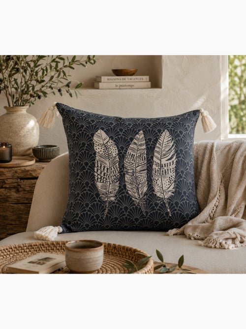 Coussin a pompons eternity - Kiabi Coussin a pompons eternity - Kiabi