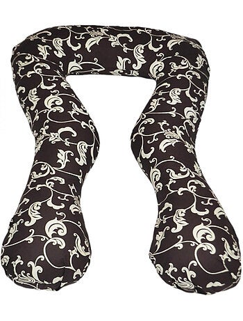 Coussin à usages multiples dessin floral sombre