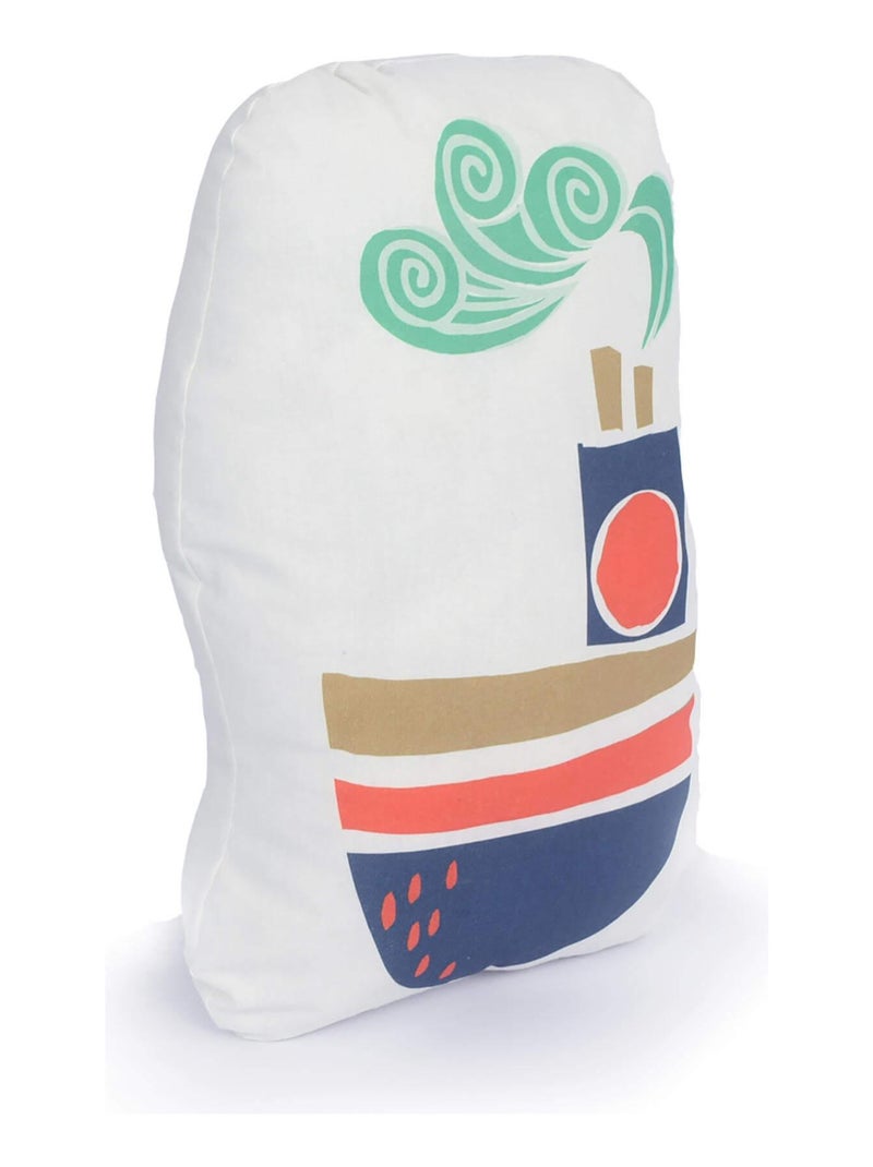 Coussin Ahoy there "Happyfriday" Blanc - Kiabi