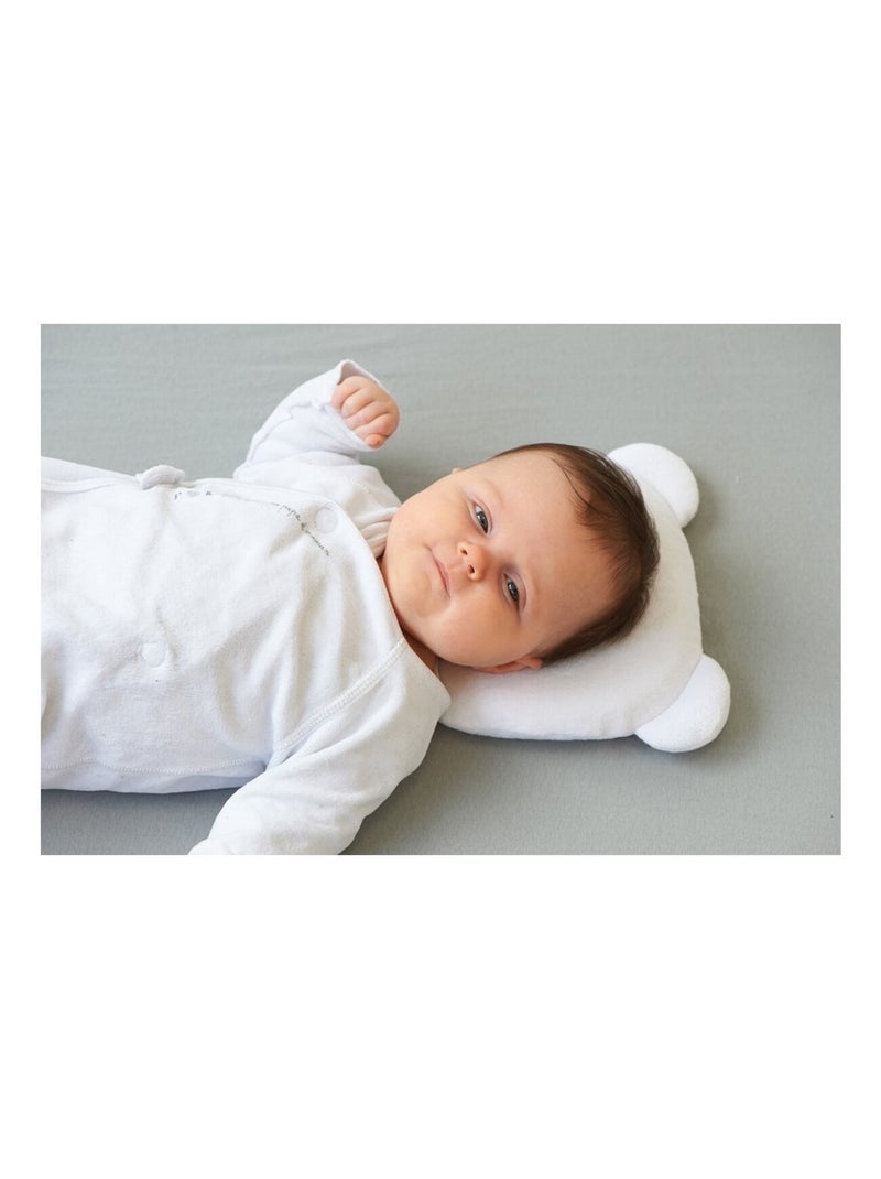 Coussin anti-tête plate P'tit panda Blanc - Kiabi