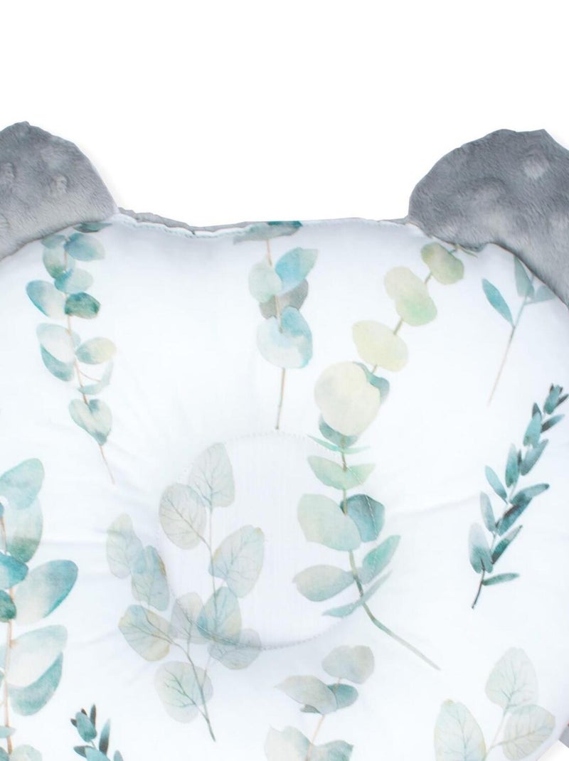 Coussin anti tête plate réversible en minky, Eucalyptus SEVIRA KIDS Gris - Kiabi