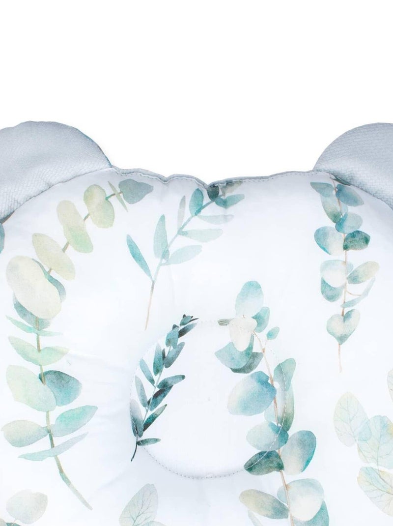 Coussin anti-tête plate réversible en velvet, Eucalyptus SEVIRA KIDS Gris - Kiabi