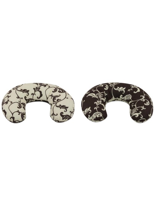 Coussin appui tête dessin floral sombre dessin floral clair - Kiabi