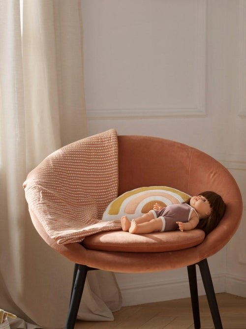 Coussin arc en ciel 35x20cm en coton blanc - SAUTHON - Kiabi