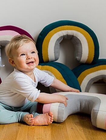 Coussin Arc-en-Ciel en coton