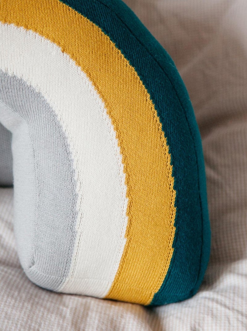 Coussin Arc-en-Ciel en coton Vert - Kiabi