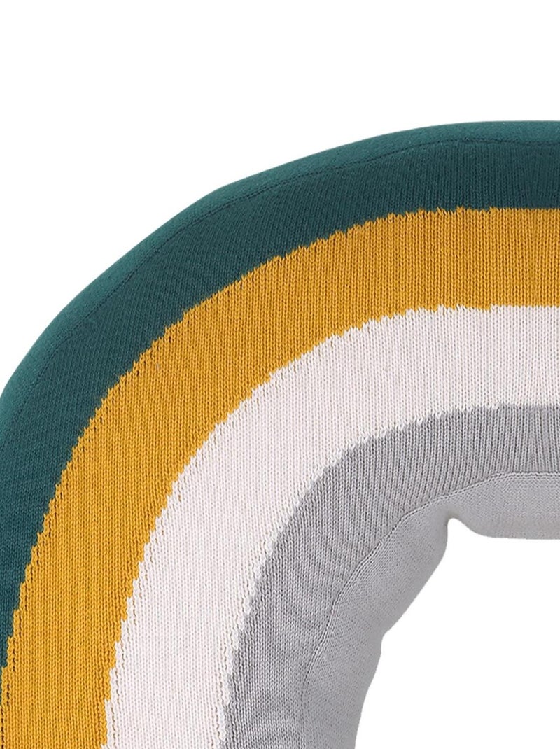 Coussin Arc-en-Ciel en coton Vert - Kiabi