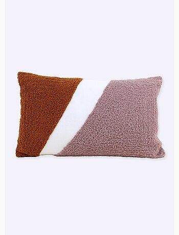 Coussin aspect bouclette, motif fantaisie - AFIBEL