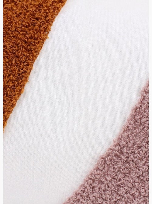 Coussin aspect bouclette, motif fantaisie - AFIBEL - Kiabi