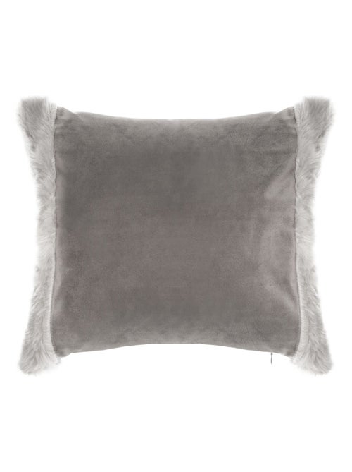 Coussin avec bordures en imitation fourrure - Kiabi Coussin avec bordures en imitation fourrure - Kiabi
