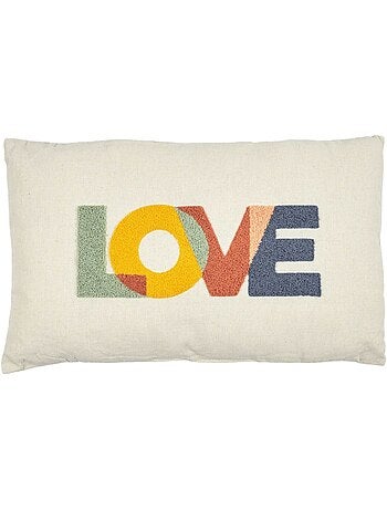Coussin avec bouclette 30x50cm LOVE
