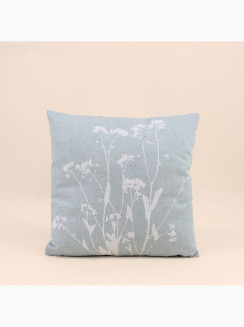 Coussin avec lin imprimé nature verte 40x40cm - Kiabi