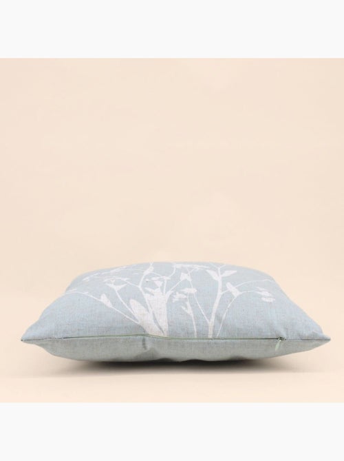 Coussin avec lin imprimé nature verte 40x40cm - Kiabi