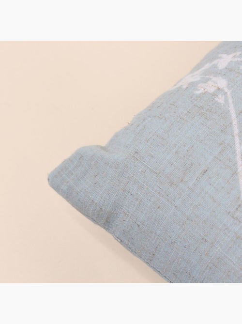 Coussin avec lin imprimé nature verte 40x40cm - Kiabi