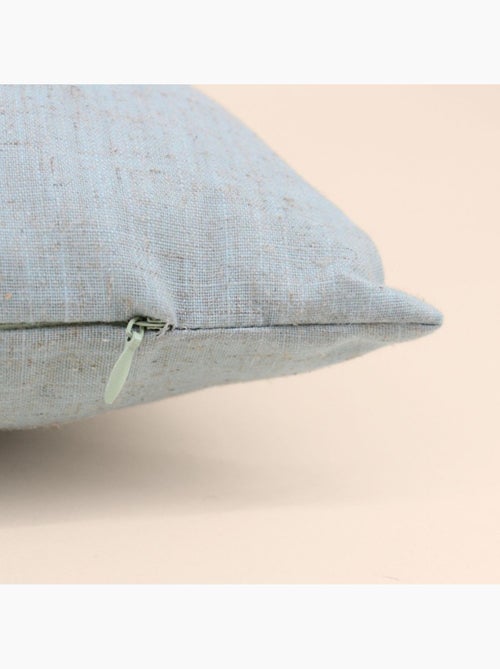 Coussin avec lin imprimé nature verte 40x40cm - Kiabi