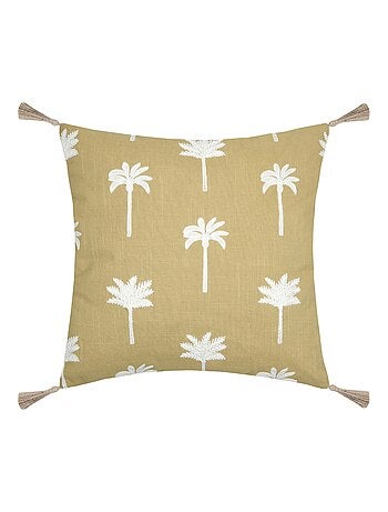 Coussin avec motifs palmier