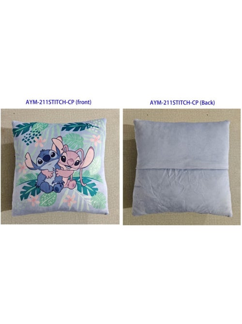 Coussin avec poche - stitch et angel – 35x35 cm - Kiabi Coussin avec poche - stitch et angel – 35x35 cm - Kiabi
