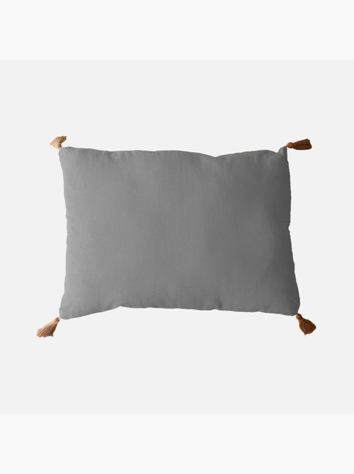 Coussin avec pompons en jute - Kiabi Coussin avec pompons en jute - Kiabi